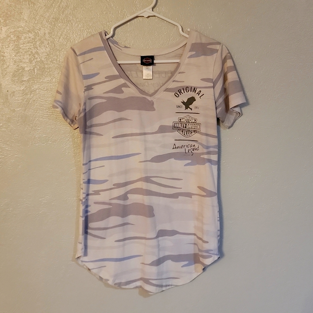 MEDIUM WHITE CAMO HARLEY-DAVIDSON T-SHIRT